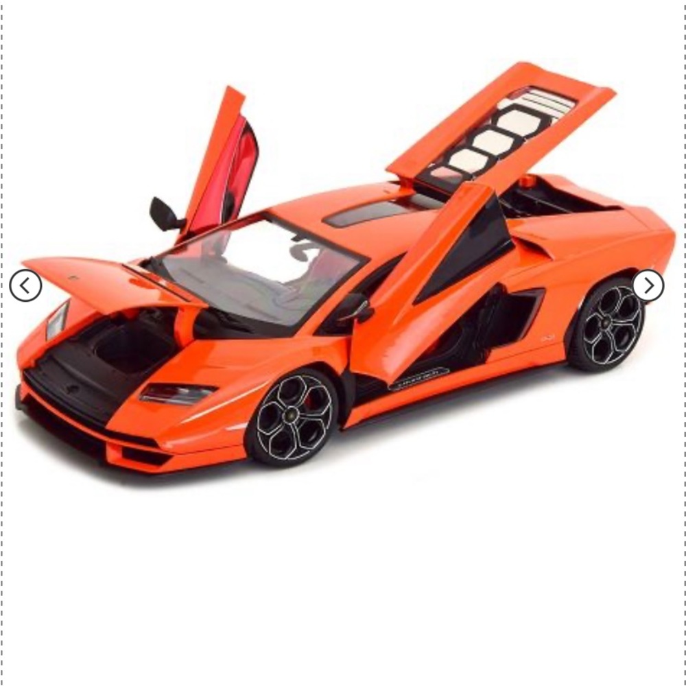 Lamborghini Countach LPI 800-4 Orange with Red Interior "Special Edition"